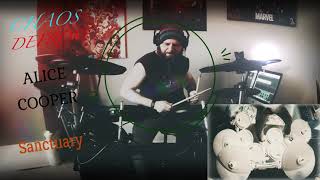 Alice Cooper - ⚡Sanctuary ⚡- 🤘Chaos Defrost 🤘- Drum Cover😝