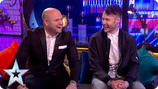 stephen gets the goss from calum and danny semi final 5