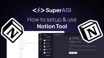 How to setup & use Notion Tool in SuperAGI to create pages using AI agents
