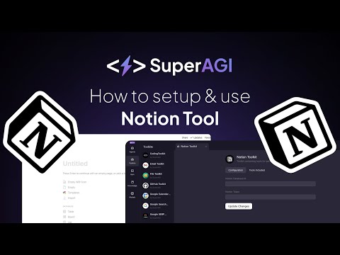 How to setup & use Notion Tool in SuperAGI to create pages using AI agents