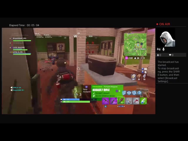 Little_diesel300's Live PS4 Broadcast Fortnite class=