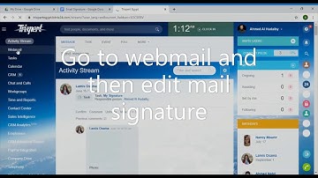 How to configure the email signature for bitrix24 webmail