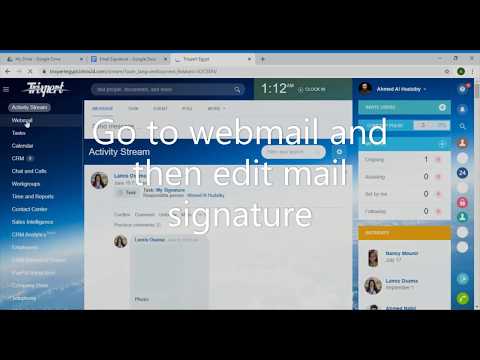 How to configure the email signature for bitrix24 webmail