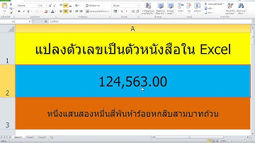 ง่ายนิดเดียว#วิธีแปลงตัวเลขเป็นตัวหนังสือใน Excel