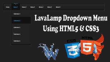 Learn html and css | How To Create Lava Lamp Drop Down Menu In Amazing Techno Tutorials