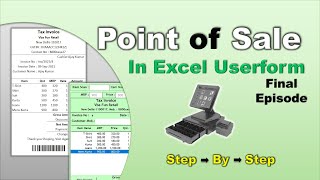 PoS (Point of Sale) in Excel - Part 3 | Barcode enable billing Software | Excel Vba screenshot 4