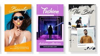 25 Fashion Instagram Story Videos - After Effects Template