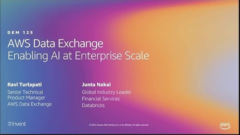 AWS re:Invent 2019: Enabling AI at enterprise scale  (DEM125)