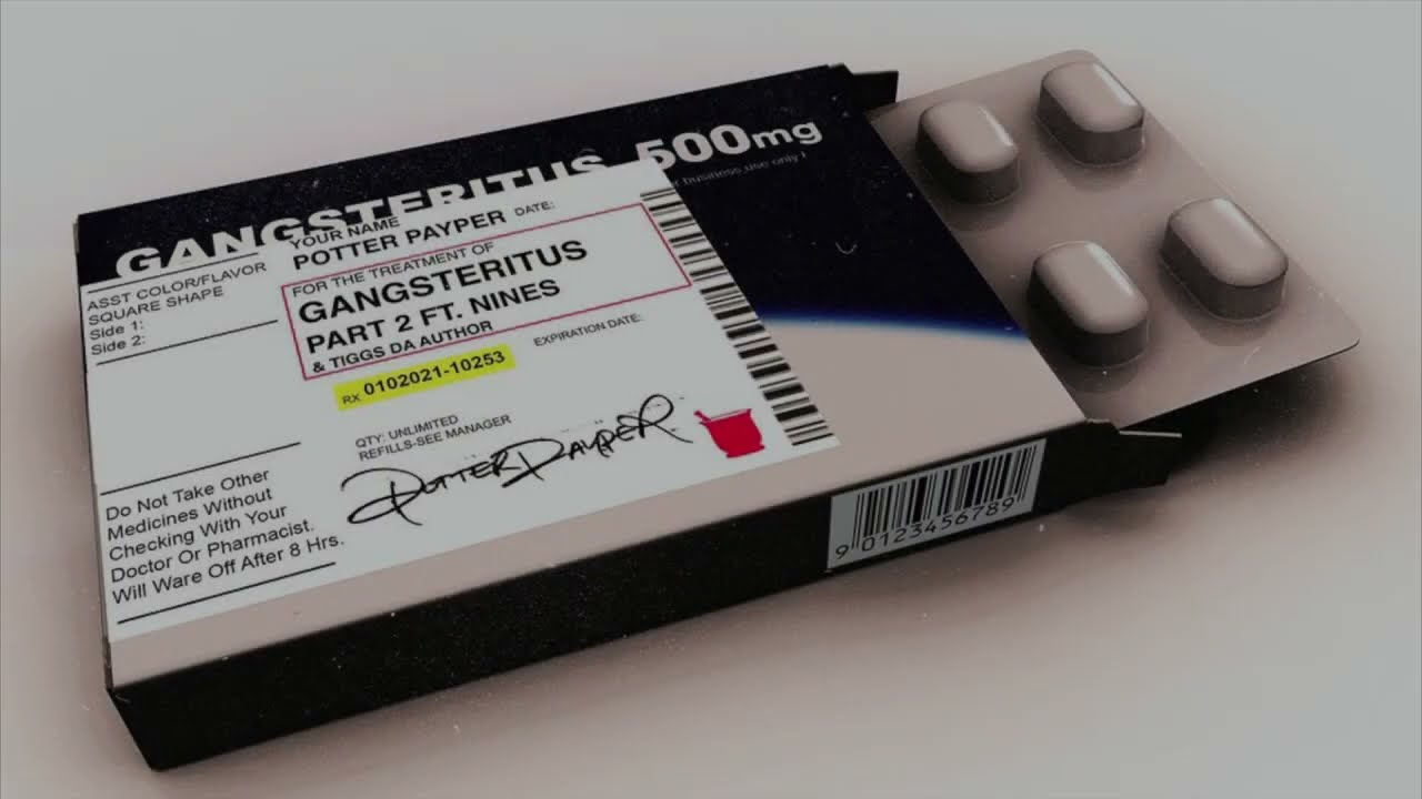 "GANGSTERITUS" (Official Instrumental) Nines X Potter Payper (Prod. Show N Prove)