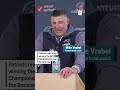 Patriots react after winning the AFC Championship over the Broncos