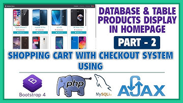 #2 Shopping Cart With Checkout System Using Bootstrap 4, PHP, MySQLi & Ajax | DB, Homepage