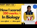 How I managed to score 350 marks in BIOLOGY? Important Tips for NEET 2021🔥