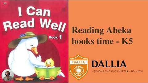 Reading Abeka books time   K5   I can read well book 1