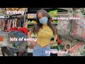 PRODUCTIVE DAY| thrift shopping, packaging orders, lots of eating, grwm (vlog style)