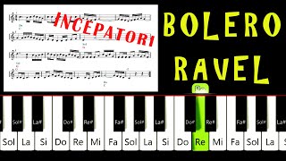 BOLERO - RAVEL  Tutorial PIAN INCEPATORI