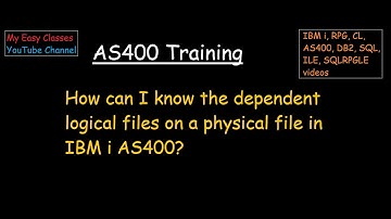 How can I know the dependent logical files on a physical file?