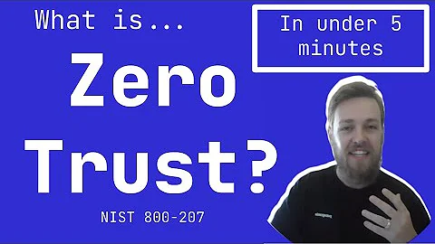 What is Zero Trust? The basics in under 5 minutes!