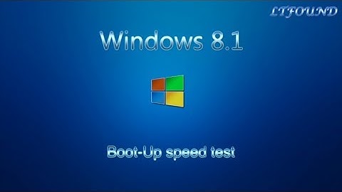 SSD - Windows 8.1 Boot-Up speed test (UEFI)