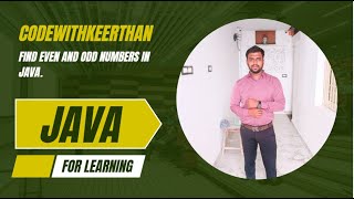 Find odd and even numbers in an array list | CodeWithKeerthan