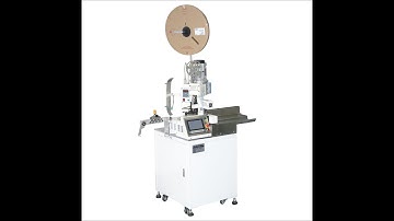 Full automatic wire cutting stripping crimping machine,one end stripping, another end crimping