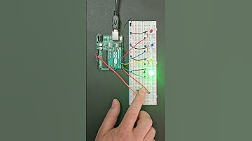 Button-Controlled Loop: Multiple Random LEDs Light Up! 🔴🟢🔵 | Arduino Uno