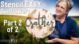 Paint Flowers and Straight Lines the Easy Way: WITH STENCILS!