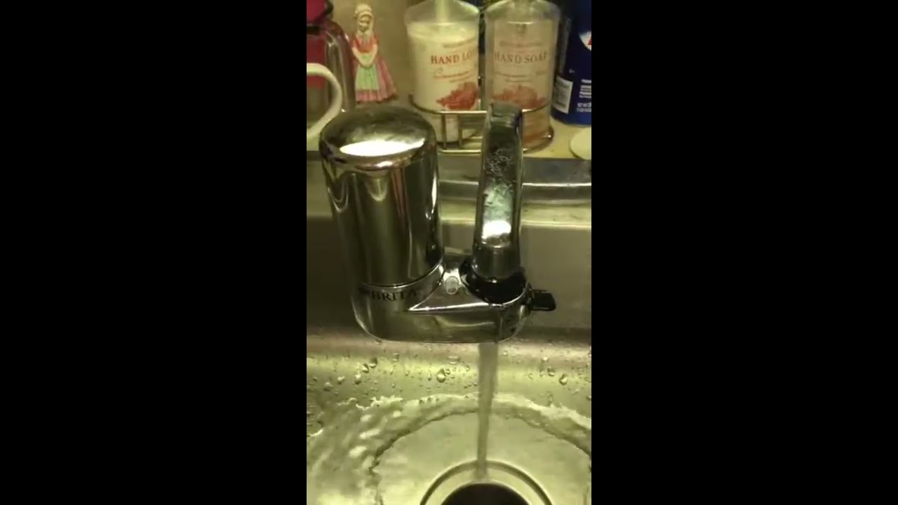 Brita Chrome Faucet Water Filter Youtube