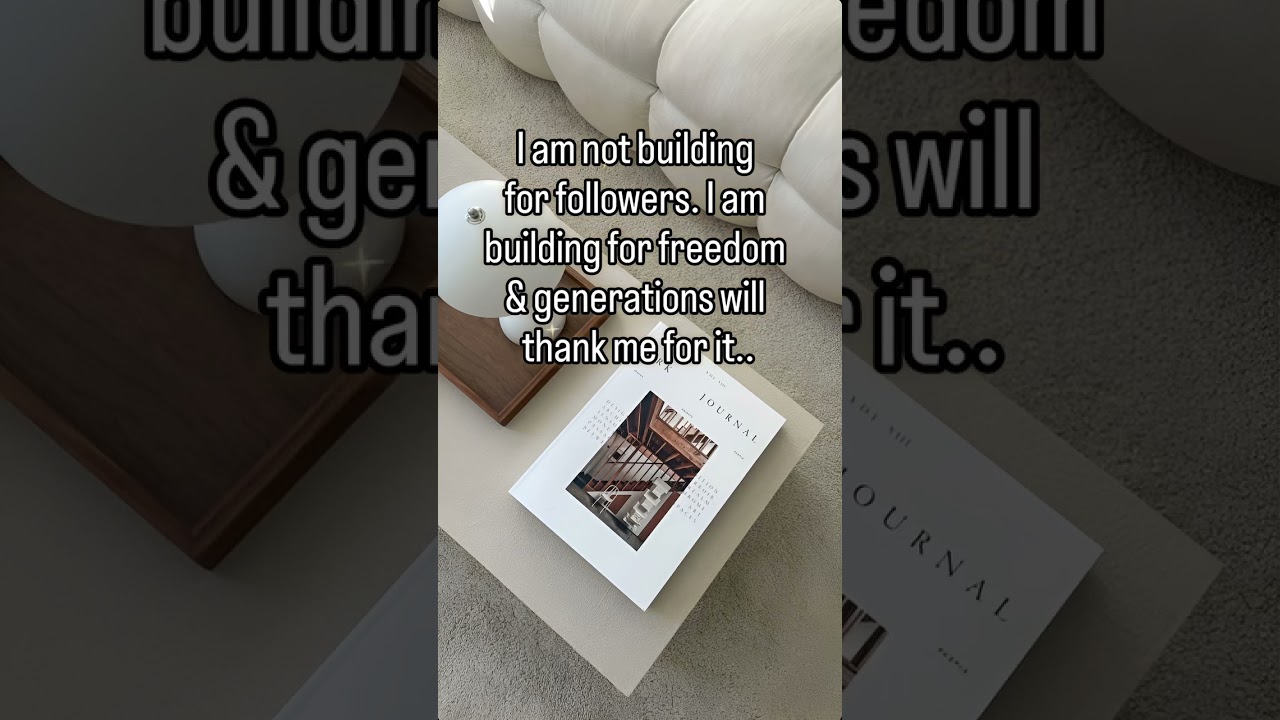 I’m not building for followers