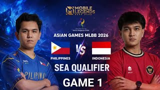 PHILIPPINES vs INDONESIA | ASIAN GAMES ESPORTS MLBB 2026 | SEA QUALIFIER | GAME 1 screenshot 3