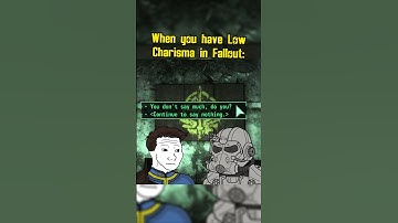 When you have Low Charisma in Fallout: #fallout #memes #shorts