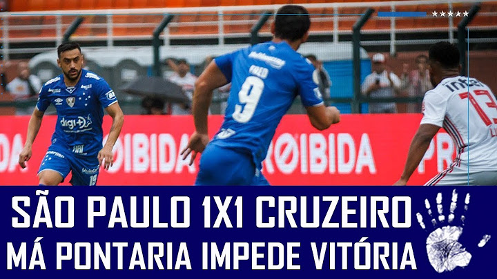SÃO PAULO 1X1 CRUZEIRO - CAMPEONATO BRASILEIRO