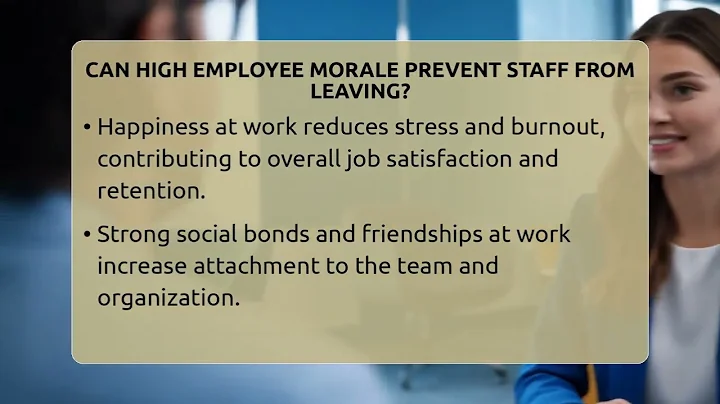 Can High Employee Morale Prevent Staff From Leaving? - Office Wellness Insights