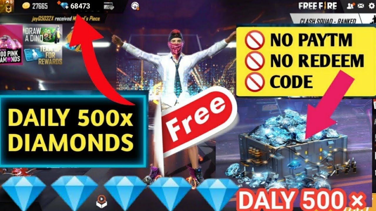 How To Get Free Diamond In Garena Free Fire Get Free Diamond 100 Working
