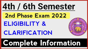Important Video- Du SOL 4th / 6th Semester Second Phase Examination Complete Information 2022
