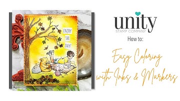Unity Quick Tip: Easy Coloring using Inks & Markers with Pooh