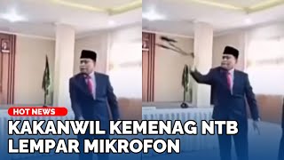 The Head of the NTB Ministry of Religious Affairs Regional Office Throws a Microphone, Clarifying...