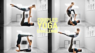 COUPLES YOGA CHALLENGE - ATTEMPTING  ADVANCED YOGA BALANCES WITH MY BOYFRIEND!