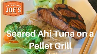 How to Sear on a Pellet Grill | Ahi Tuna | Oklahoma Joe Rider DLX @PicklesBBQandCooking