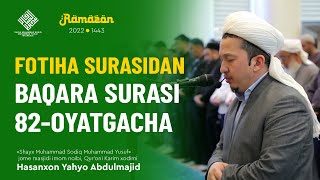 Fotiha surasidan Baqara surasi 82-oyatgacha | Hasanxon Yahyo Abdulmajid