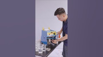 Máy Ép Ly Bán Tự Động 1 Lít Tự Quấn Keo X10 B1 Ép thử ly lớn #shorts