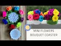Crochet Mini Flower Bouquet Coaster Tutorial Part 1 | Beginners Friendly | सानो फुलको बुके कोस्टर