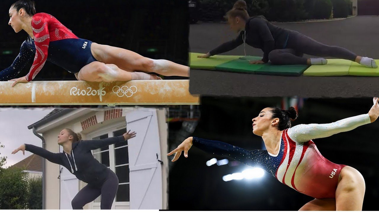 Aly Raisman's Beam Routine By Me ♥ - YouTube