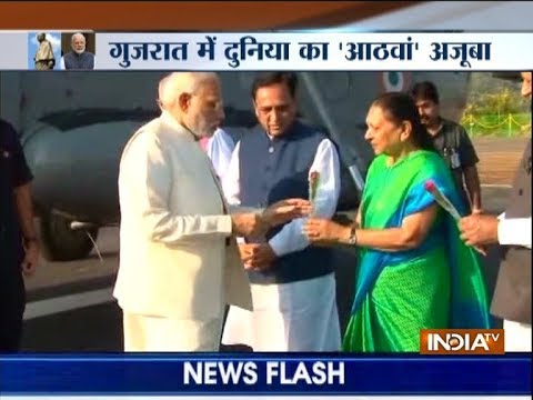 PM Modi reaches Kevadiya, will inaugurate Sardar Vallabhbhai Patel`s Statue Of Unity shortly