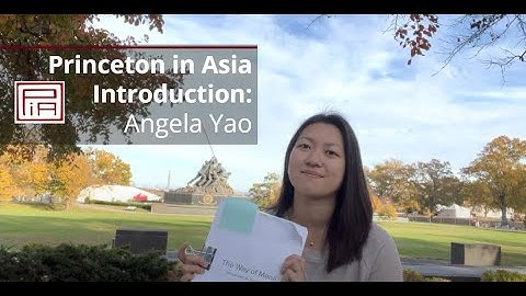 Princeton in Asia: Angela Yao