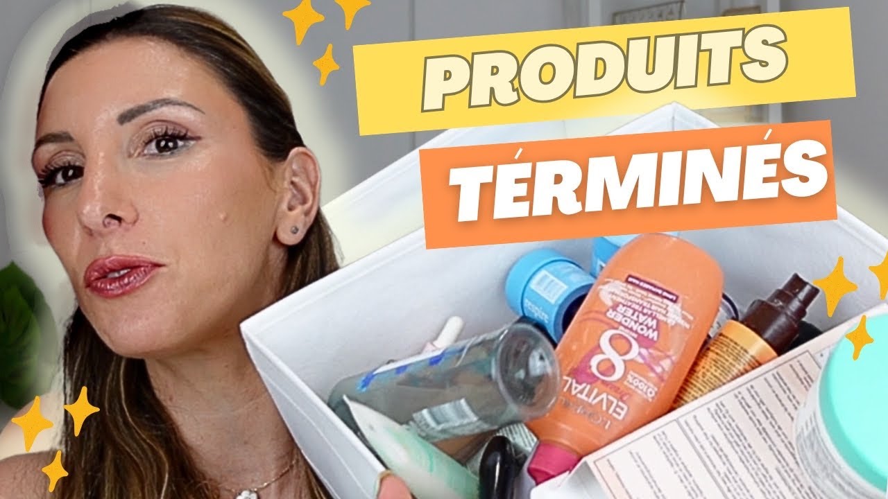 ✨Mes PRODUITS TERMINES de Juillet ! ( Lancôme, La Rosée, Krème etc …)👉🏼