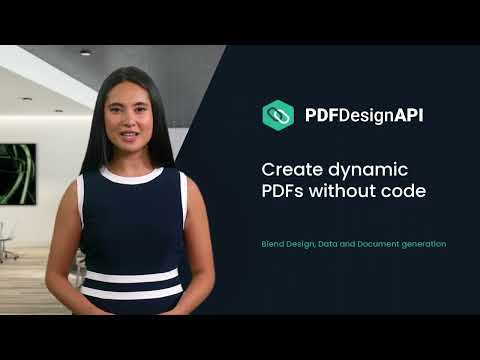 PDF Design API - Integrate PDF Documents in your SaaS application