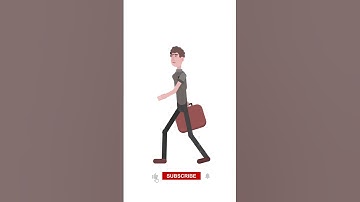 Character Walking With Briefcase Animation #shorts