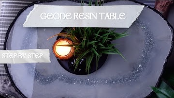 Freeform Geode Resin Table