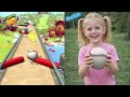 GOING BALLS GAME 💯🔥💯 IN GAME VS REAL LIFE VS A LITTLE GIRL THE BEST VS SPEEDRUN