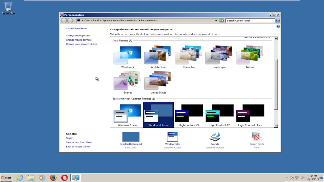 aero effects windows 7 not working